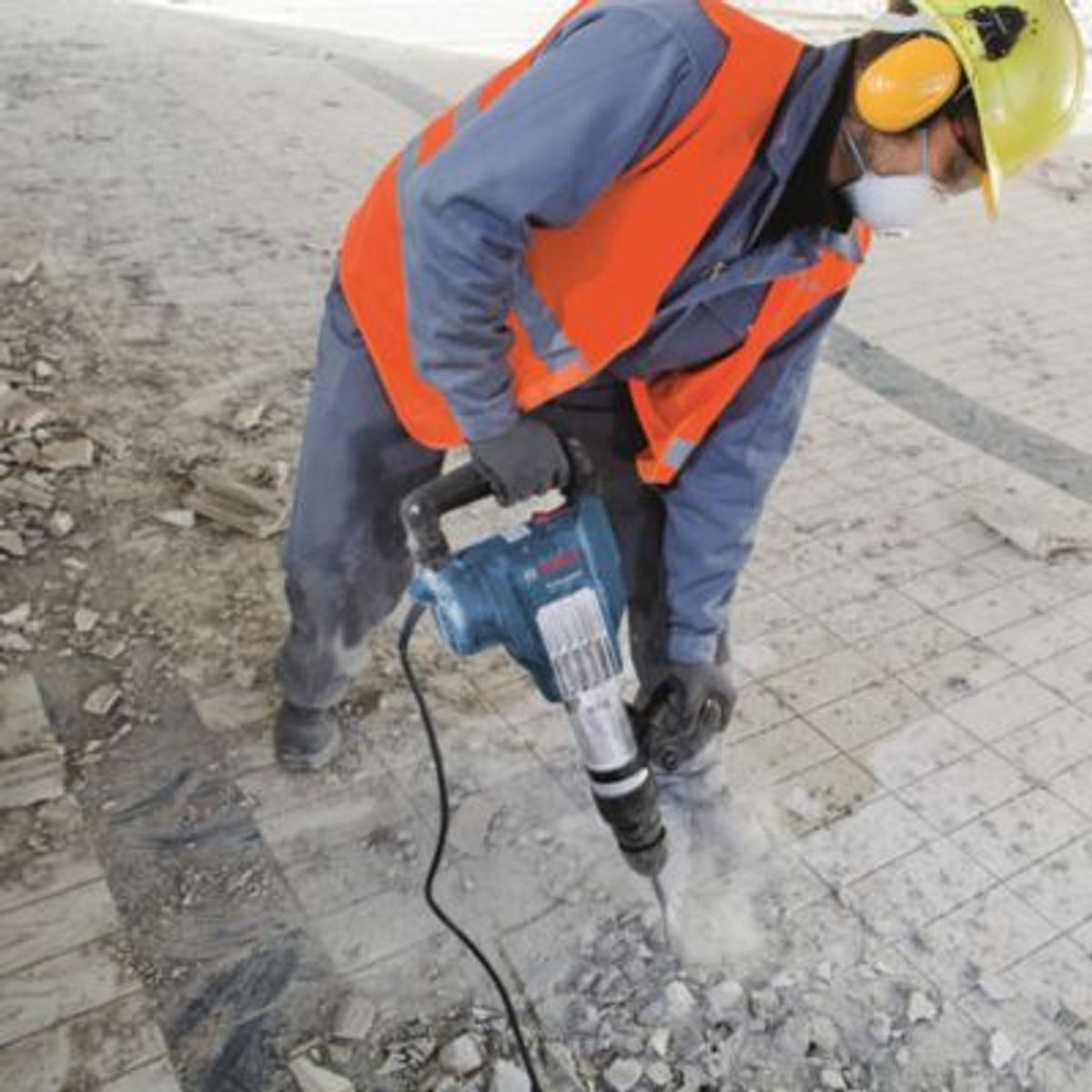 BOSCH - Martillo Demoledor Bosch SDS Max Eléctrico 1700W + Maletín Bosch