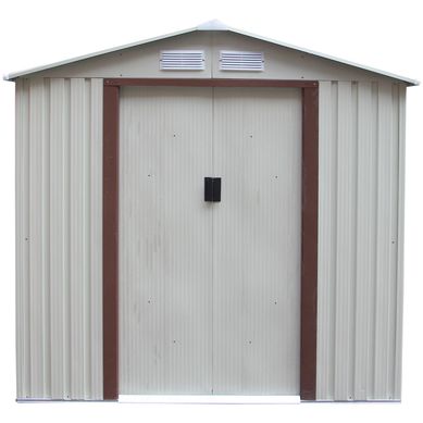 Caseta de Jardin Metal Gris 201x190x121cm