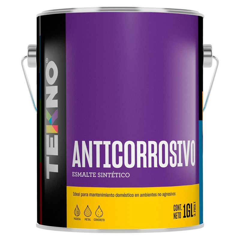 TEKNO - Anticorrosivo Tekno Rojo Óxido 1 Gl