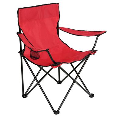 Silla plegable con brazos roja