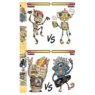 Vinil Decorativo Full Color Robots 1.50mx92cm 