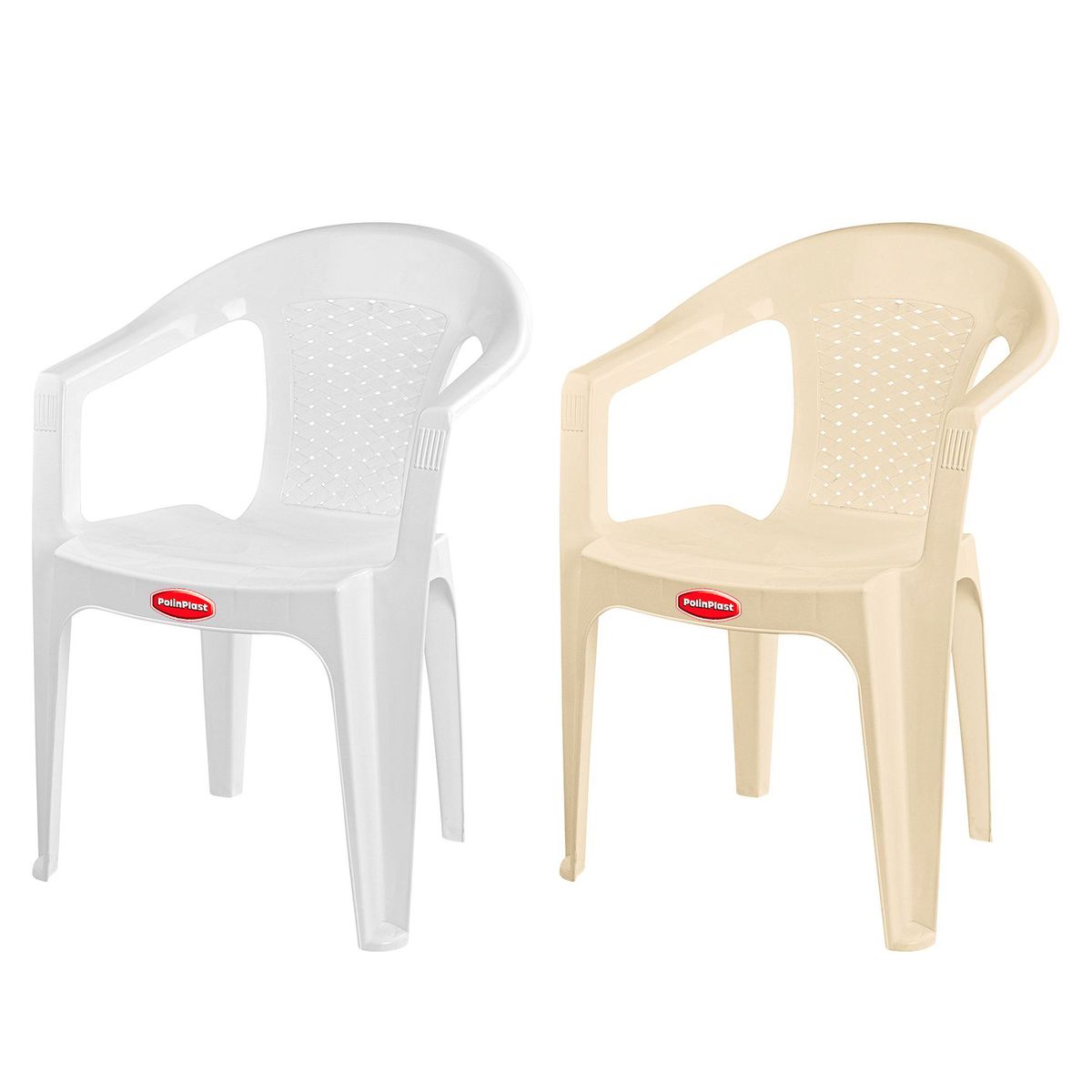 POLINPLAST - Silla de Plástico Florencia Blanca