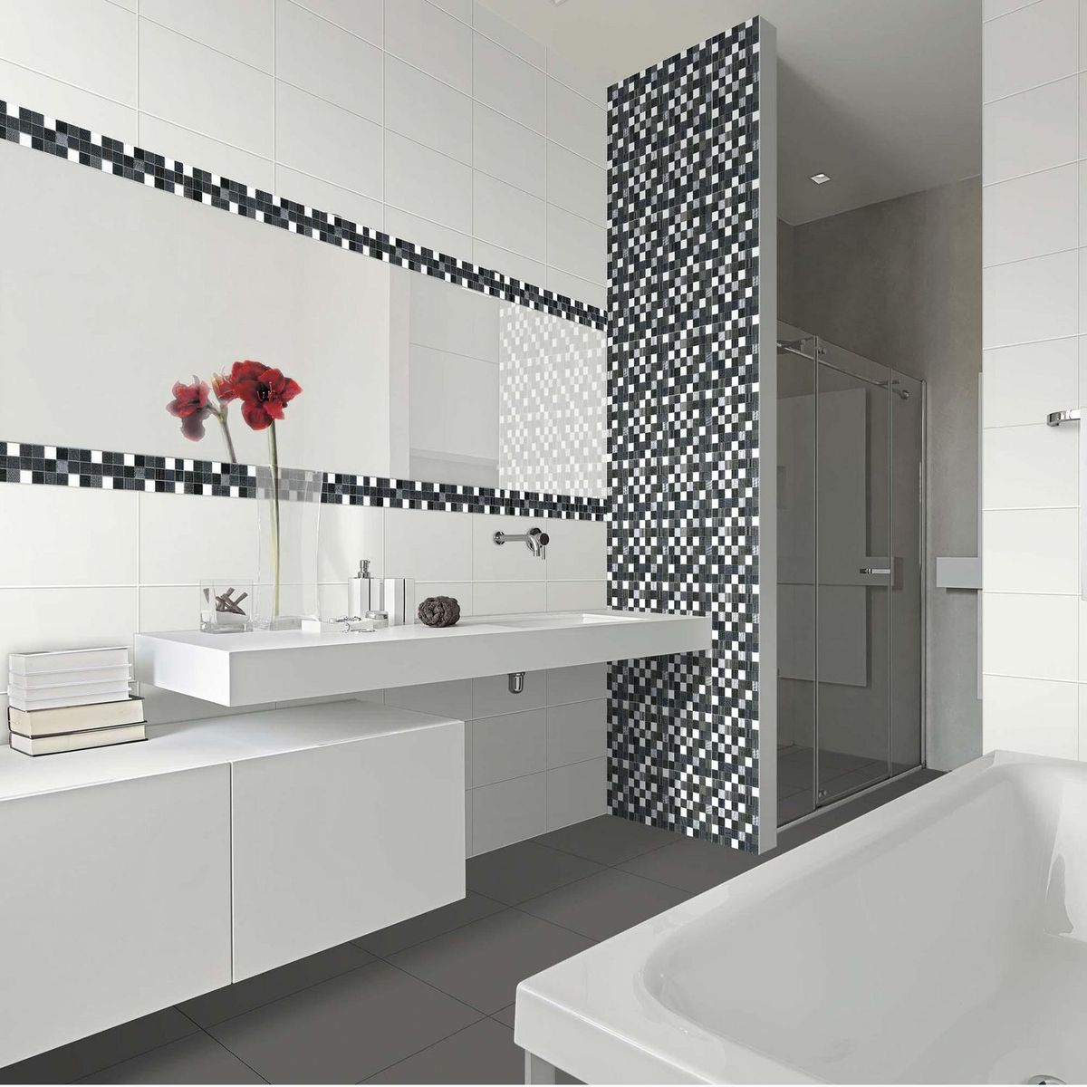 KANTU - Listelo Acero 40 x 5.5 cm