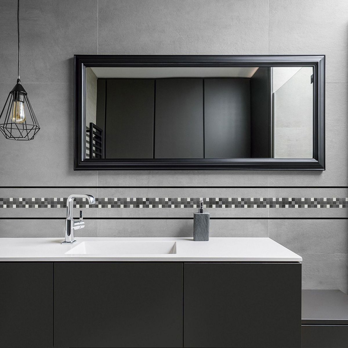 KANTU - Listelo Acero 40 x 5.5 cm