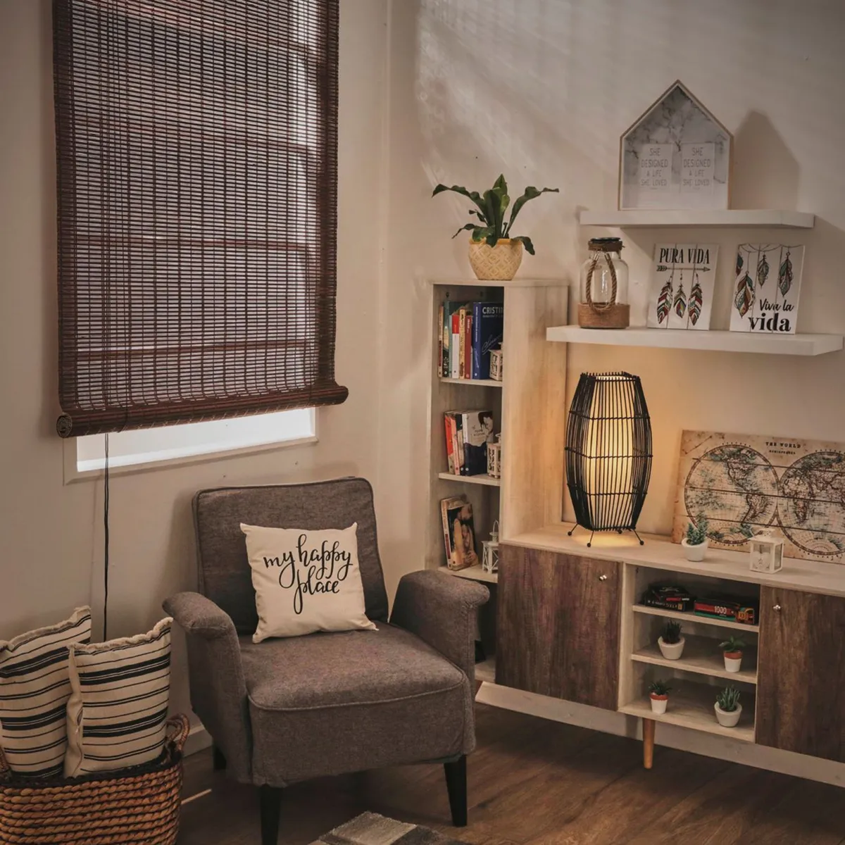 JUST HOME COLLECTION - Persiana Horizontal De Bambú 80x165cm Seul