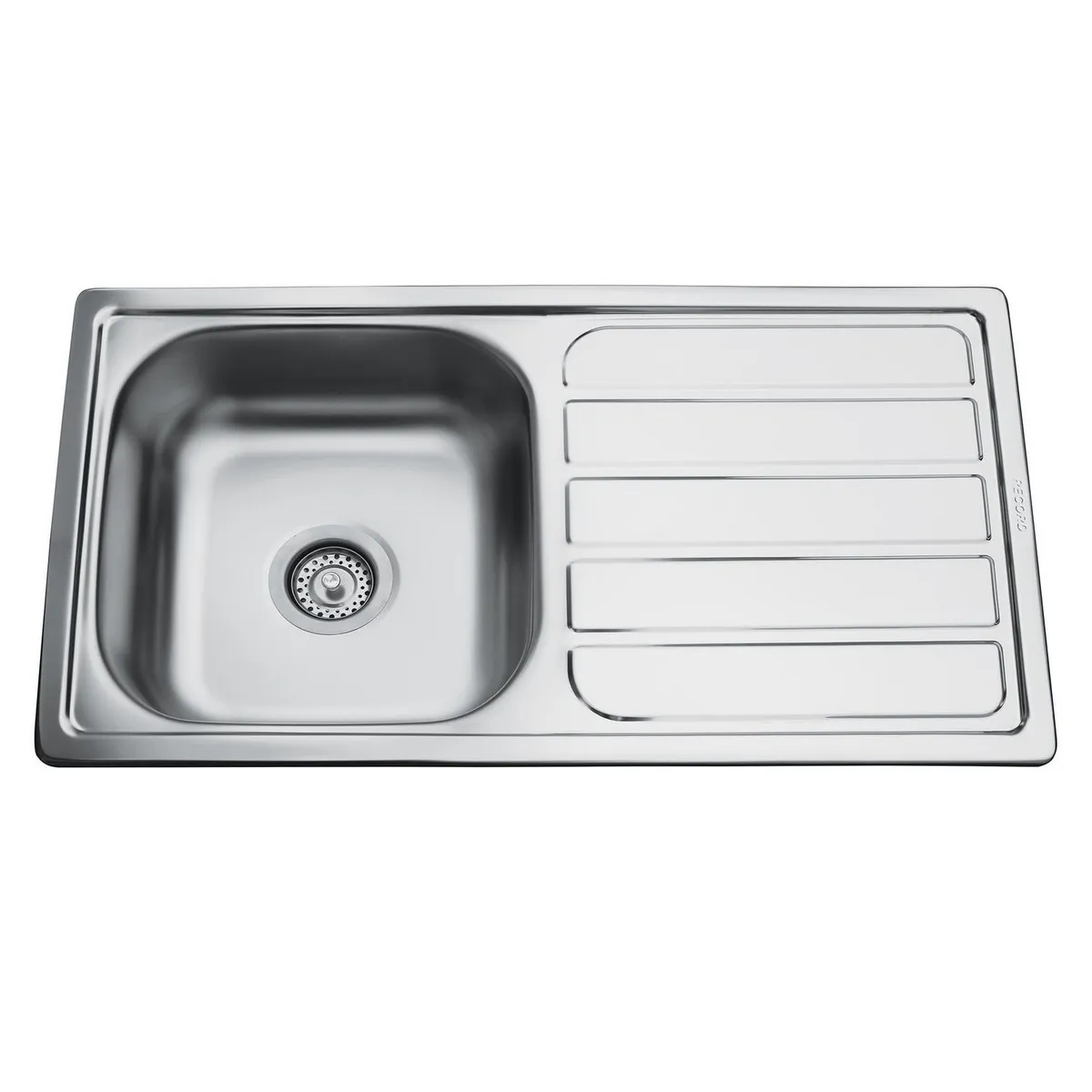 RECORD - Lavadero de Cocina Record Acero Inoxidable 1 Poza Penta 78x43cm