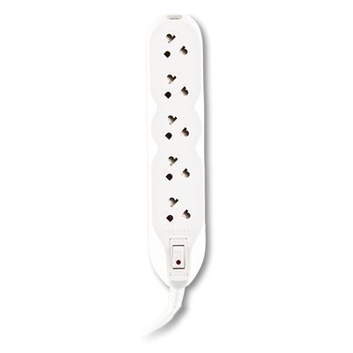 Extensin 5 Tomas Universal + Tierra 3 Metros Blanco
