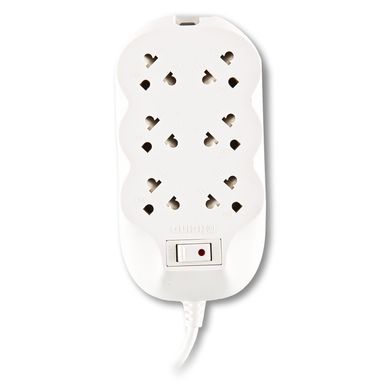 Extensin 6 Tomas Universal + Tierra 3 Metros Blanco