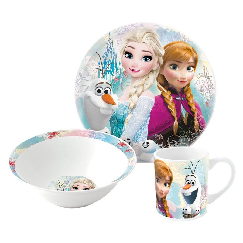DISNEY - Set de desayuno de 3 piezas Frozen