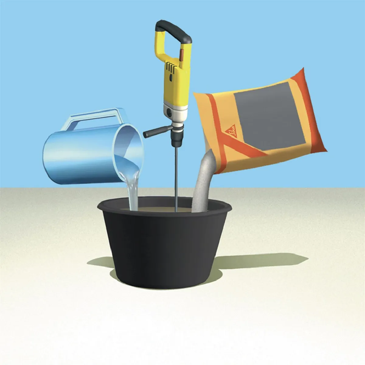 SIKA - Mortero para Reparación Doméstica Sika Rep Home x 5kg