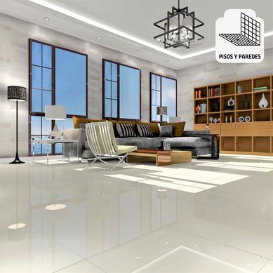 Porcelanato Sal Soluble Beige Liso 60x60cm para piso o pared