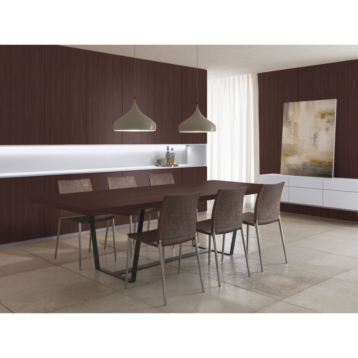 VESTO - Tablero Recubierto con Melamina Wengue 18mm 2.15x2.44m