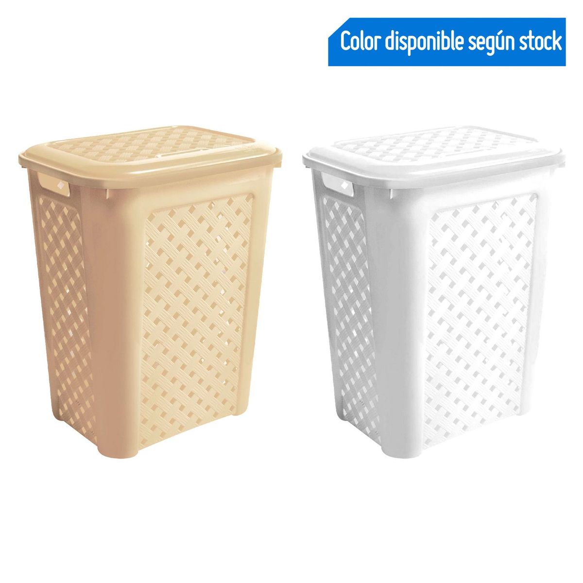 REYPLAST - Cesto de Ropa Nadine Beige