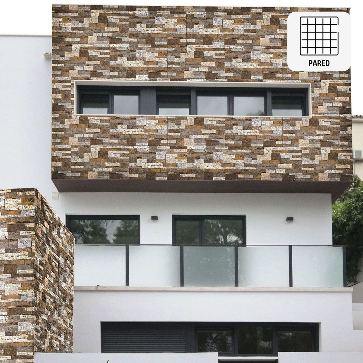 SAN LORENZO - Cerámica Luau Natural Beige Fachaleta 34x60cm para muro