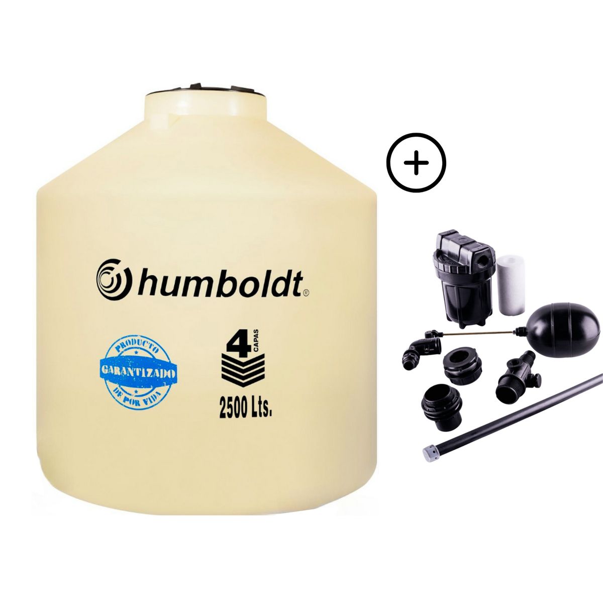 HUMBOLDT - Tanque de Agua Arena Humboldt 2500 L + Accesorios