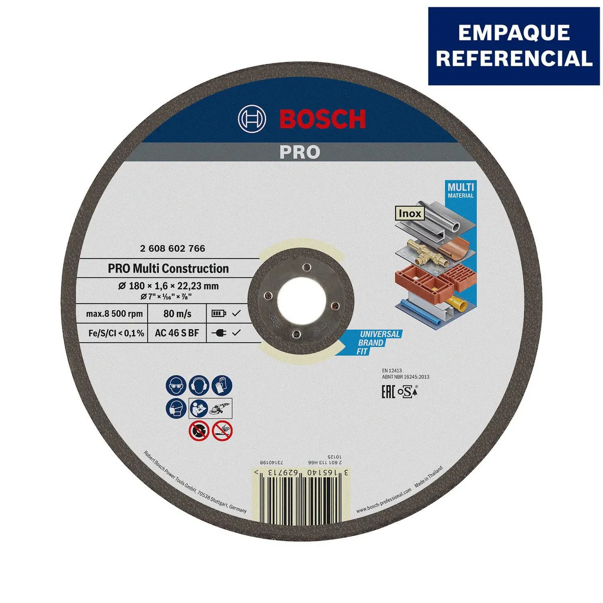BOSCH - Disco de Corte Multimaterial 7" 1.6 mm Bosch
