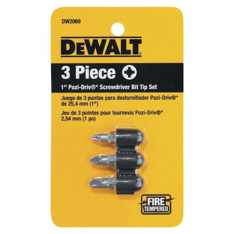 DEWALT - Set de 3 Puntas para Broca Pozi-Drive Dewalt