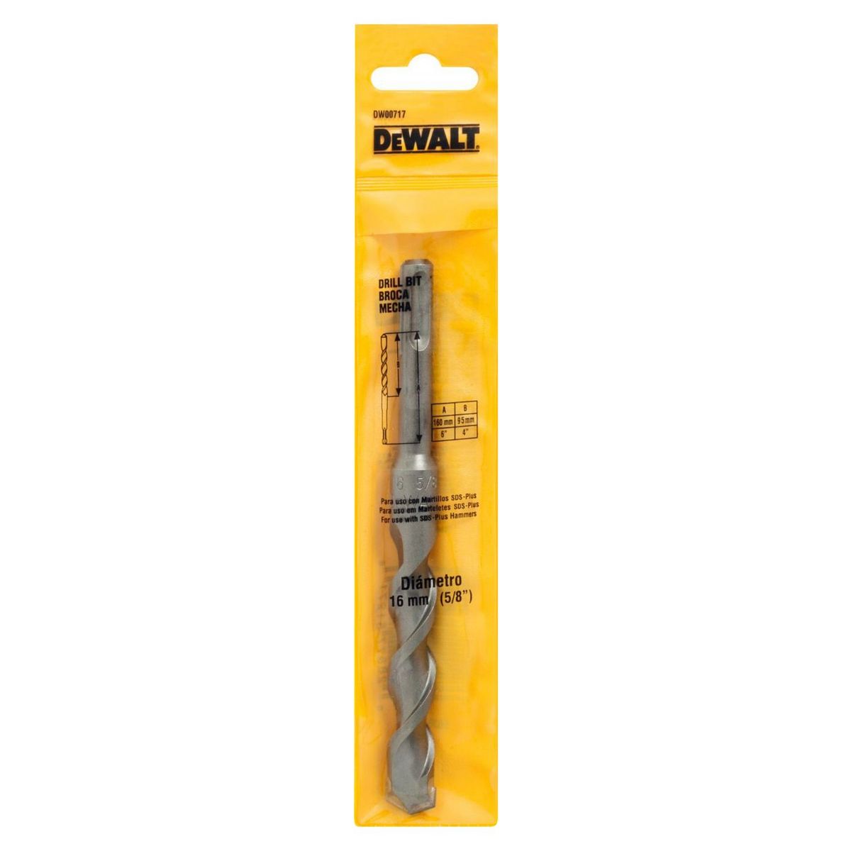 DEWALT - Broca SDS Plus 16 x 160 mm Dewalt