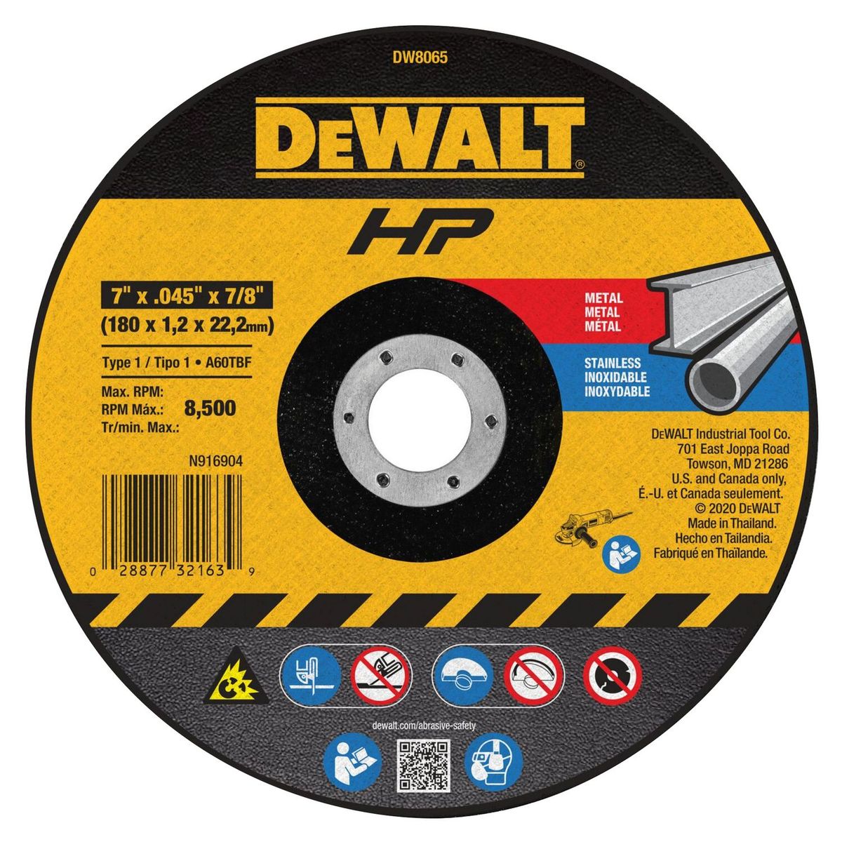 DEWALT - Disco de Corte HP 7"