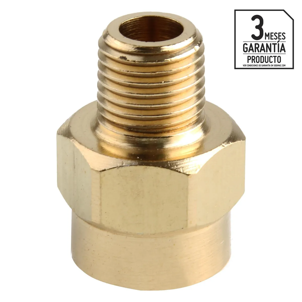 UBERMANN - Adaptador Reductor Bronce 1/4" 3/8" Uberman