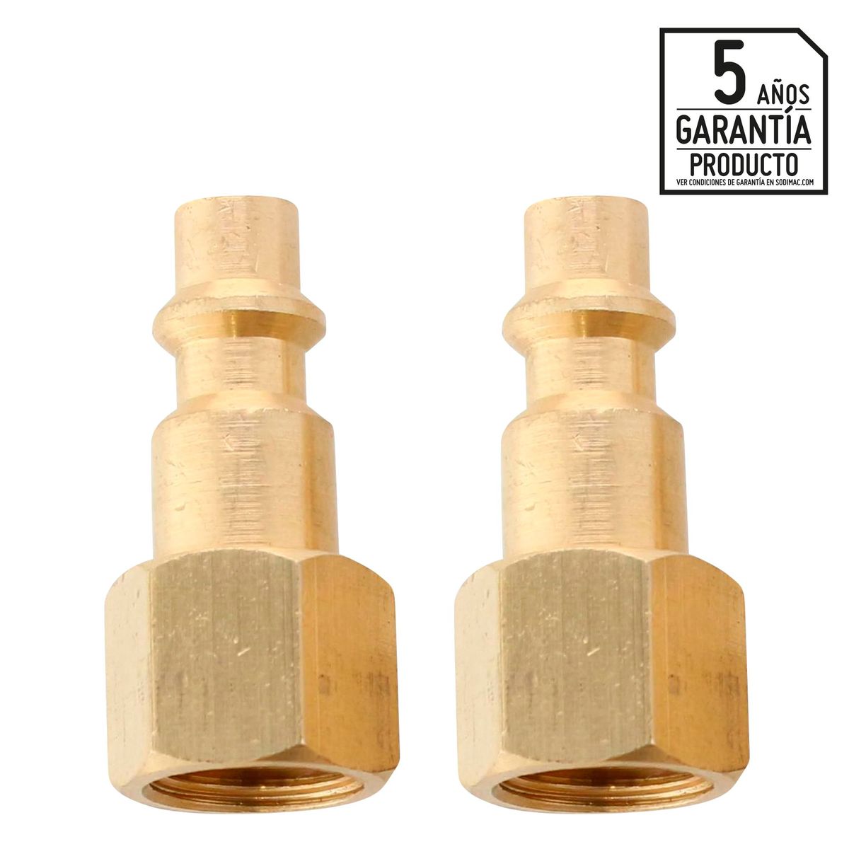 UBERMANN - Conector de Manguera Hembra de Bronce 1/4" Uberman