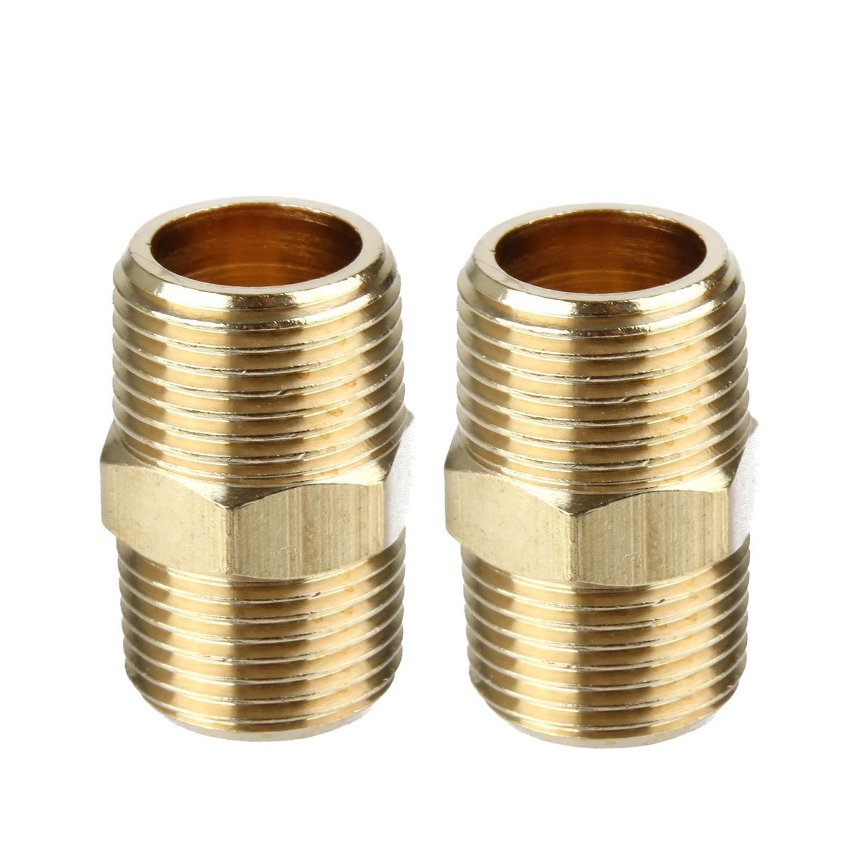 UBERMANN - Conector de Manguera Macho de Bronce 2 Piezas Uberman
