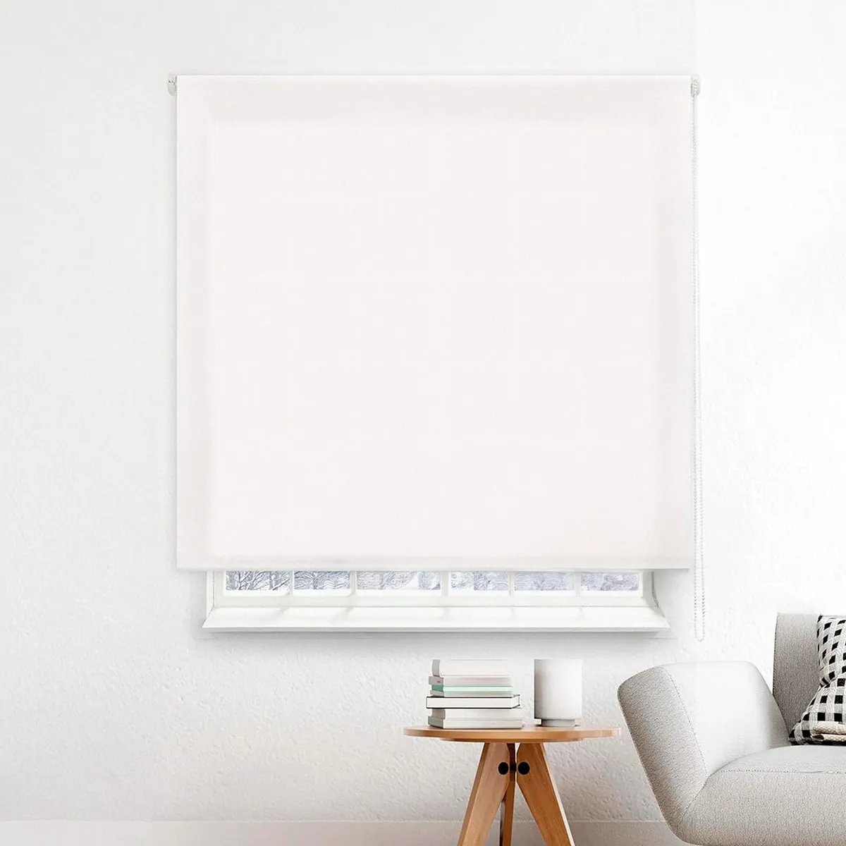 JUST HOME COLLECTION - Cortina Roller Black Out 150x250cm Blanco