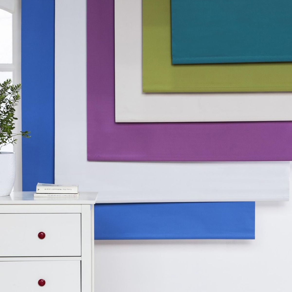 JUST HOME COLLECTION - Cortina Roller Black Out Lila 120x165