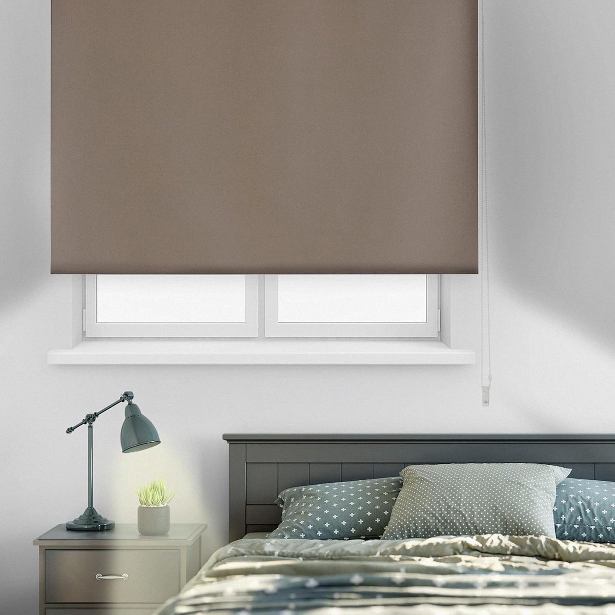 JUST HOME COLLECTION - Cortina Roller Black Out 120x165cm Beige