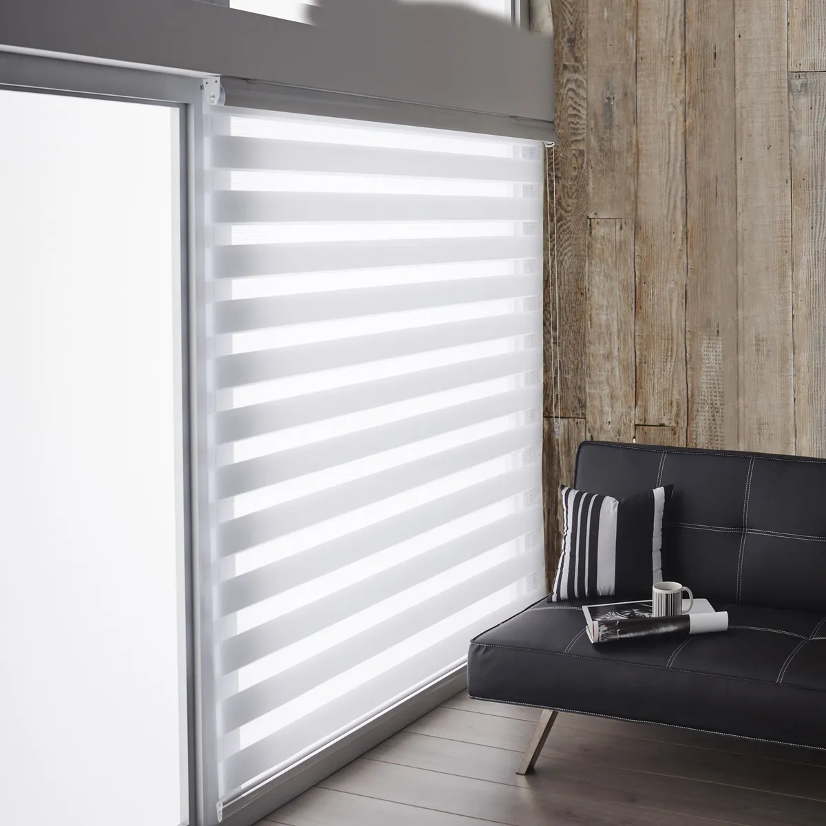 JUST HOME COLLECTION - Cortina Roller Día/Noche 160x165cm Blanco