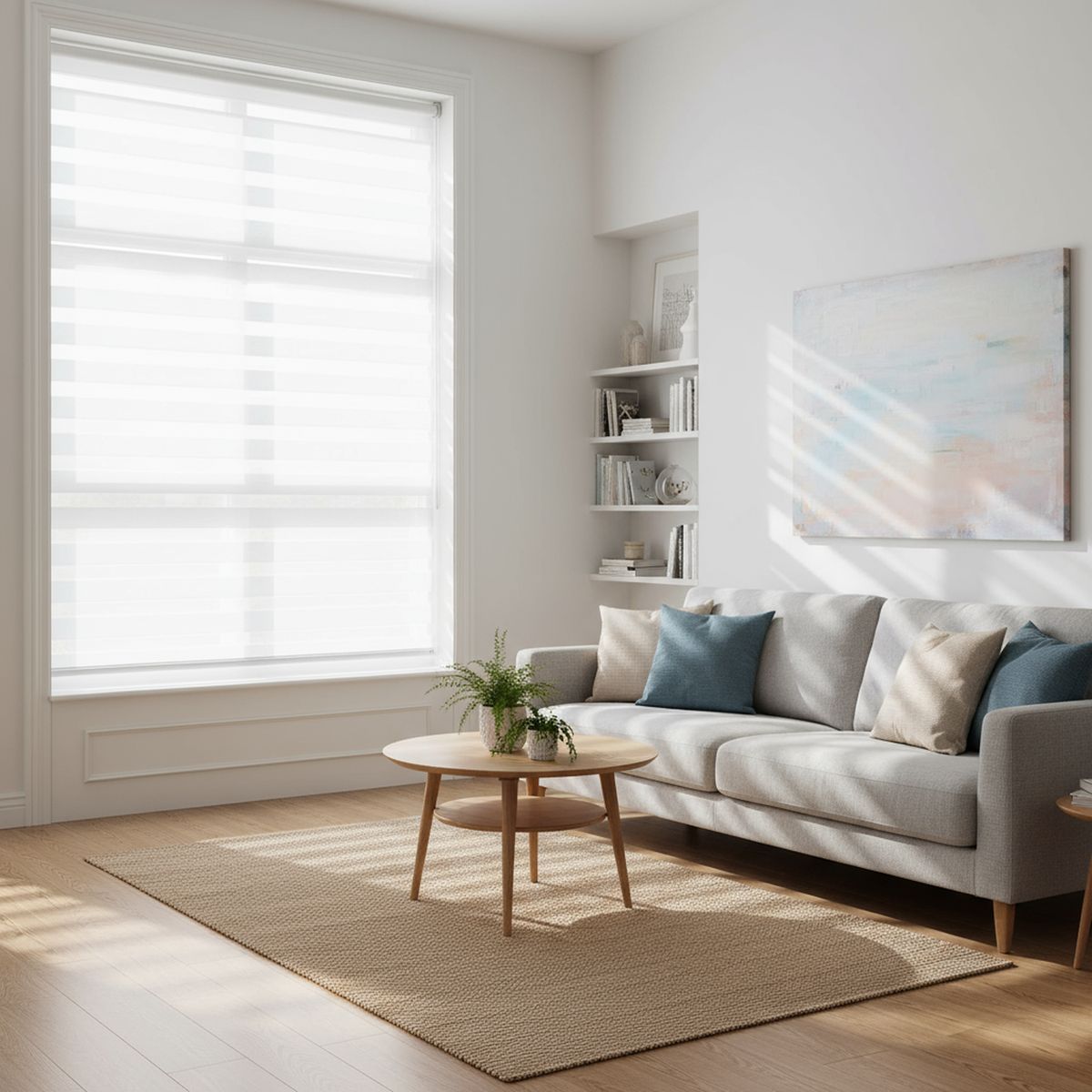 JUST HOME COLLECTION - Cortina Roller Día/Noche 120x250cm Blanco