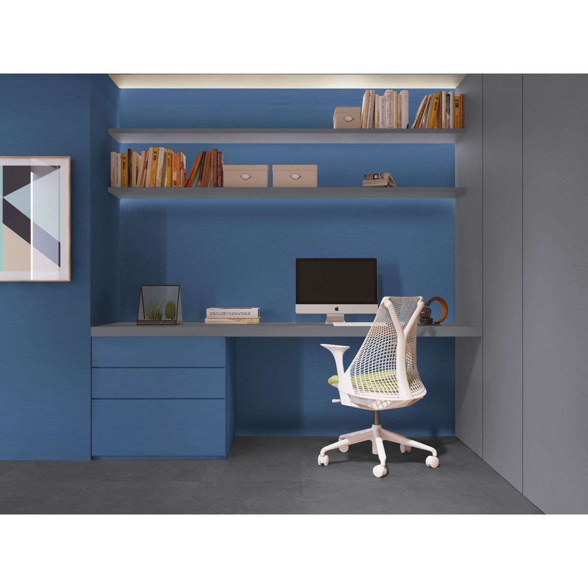 VESTO - Tablero recubierto con Melamina Azul Lago 18mm 2.15x2.44m