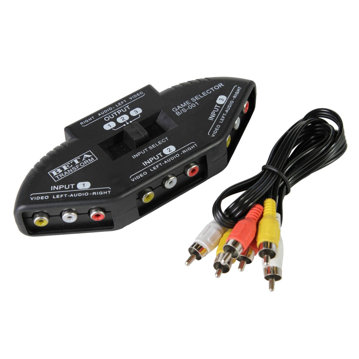 DAIRU - Selector Entrada RCA 3 Dispositivos