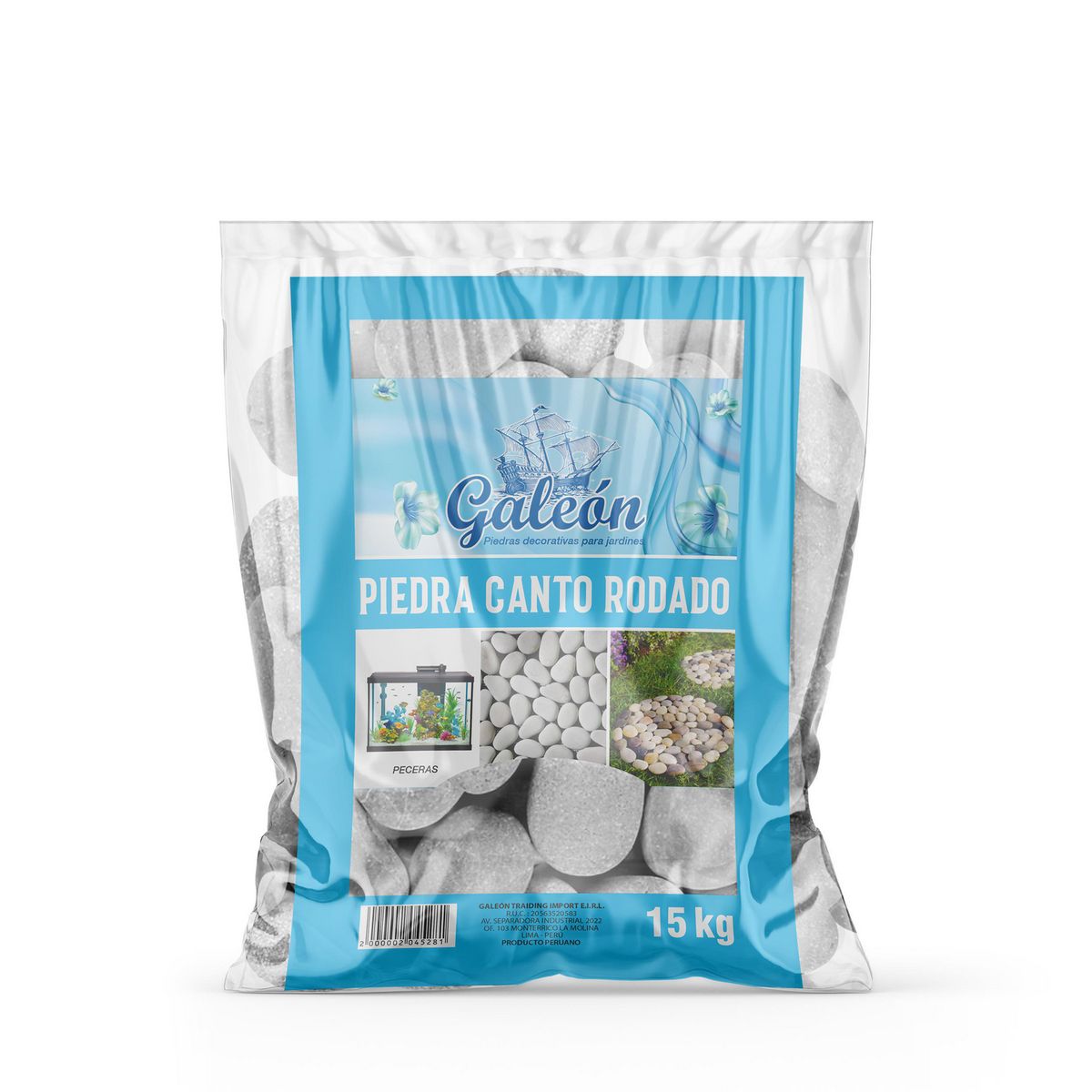 GALEON - Piedra Canto Rodado 15Kg