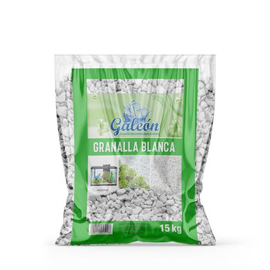 Piedra granalla 15kg Blanco