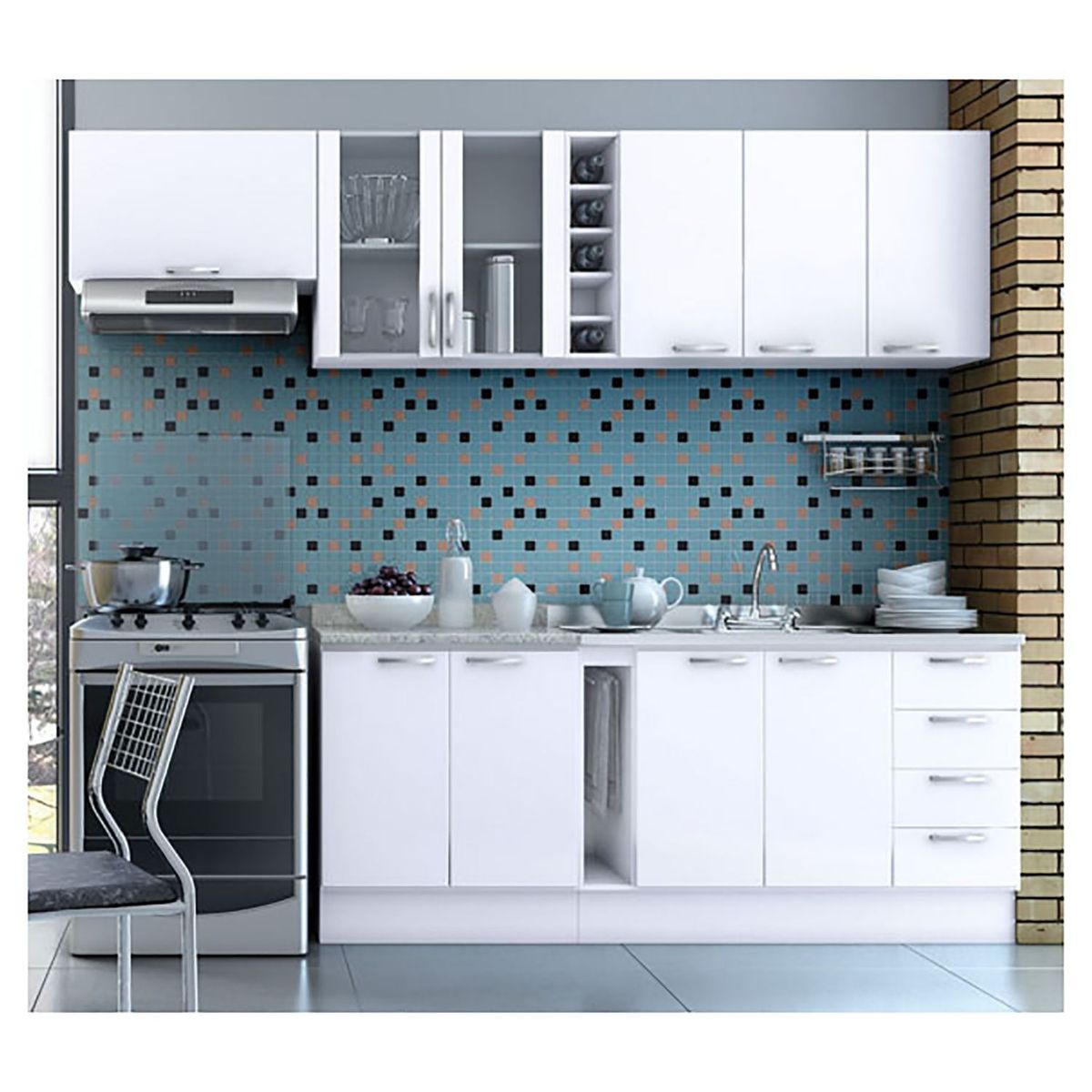 ITALINEA - Mueble base Bianco 105 cm