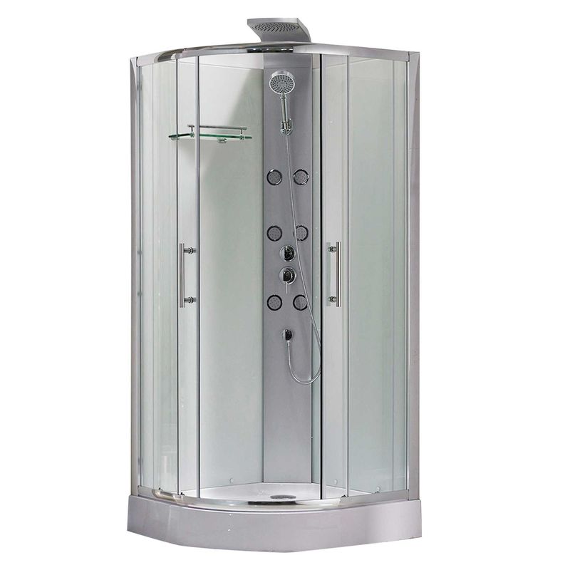 DACQUA - Cabina de ducha 90x90cm+ducha española+6 hidrojets