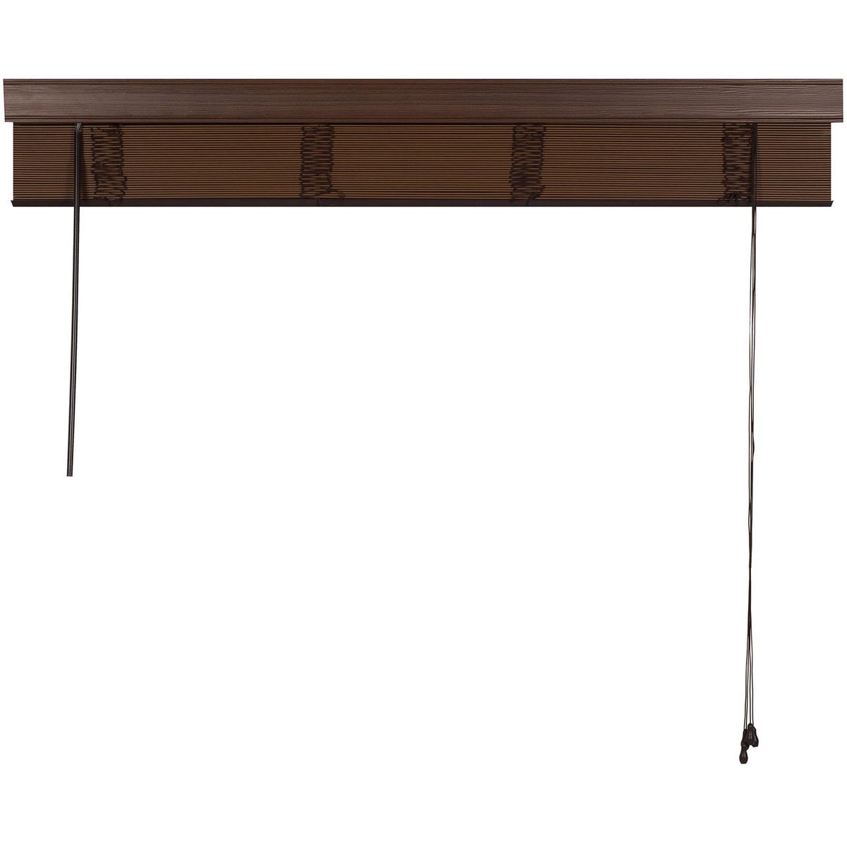 JUST HOME COLLECTION - Persiana Horizontal De Madera Color Chocolate 120x165