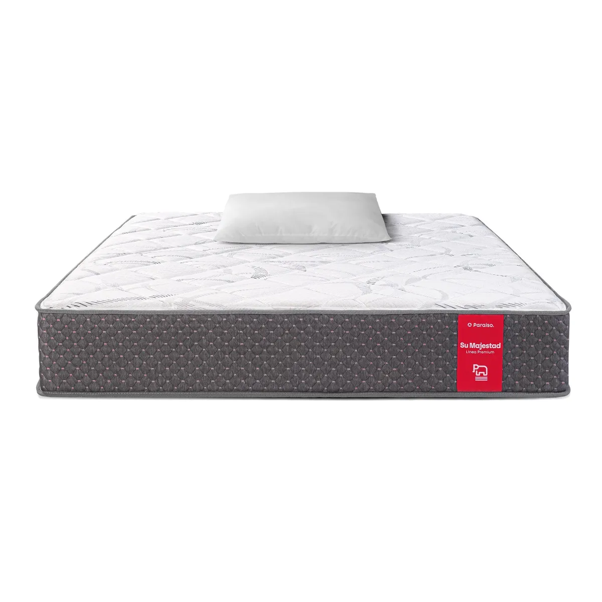 PARAISO - Colchón Paraíso Su Majestad de Lujo 1.5 Plazas + Almohada + Protector