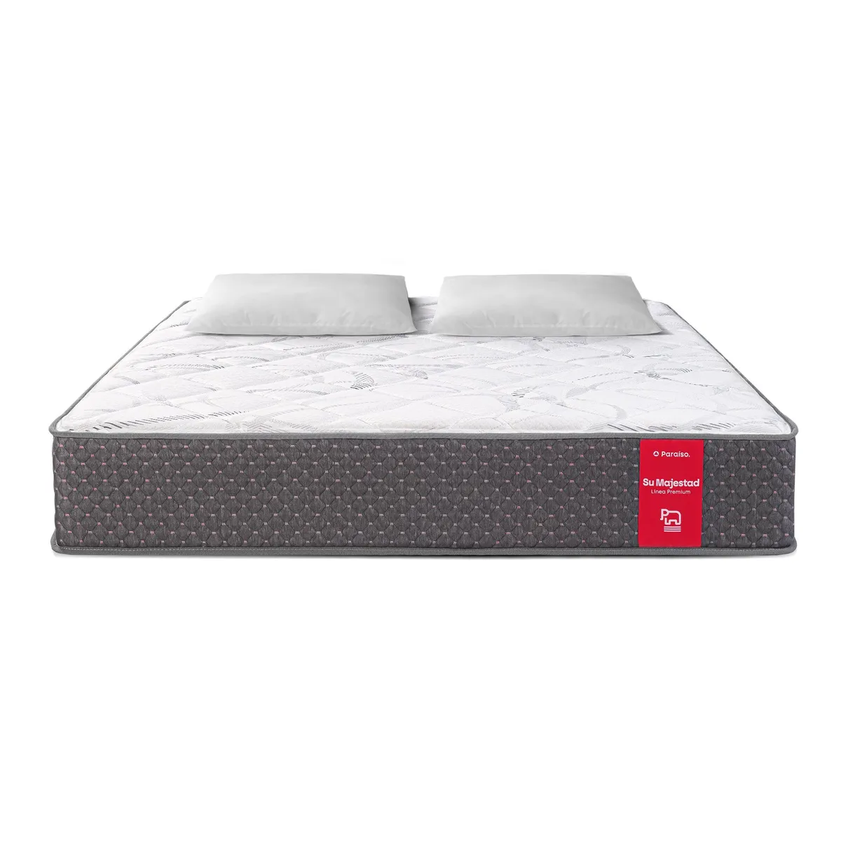 PARAISO - Colchón Paraíso Su Majestad de Lujo 2 Plazas + 2 Almohadas + Protector