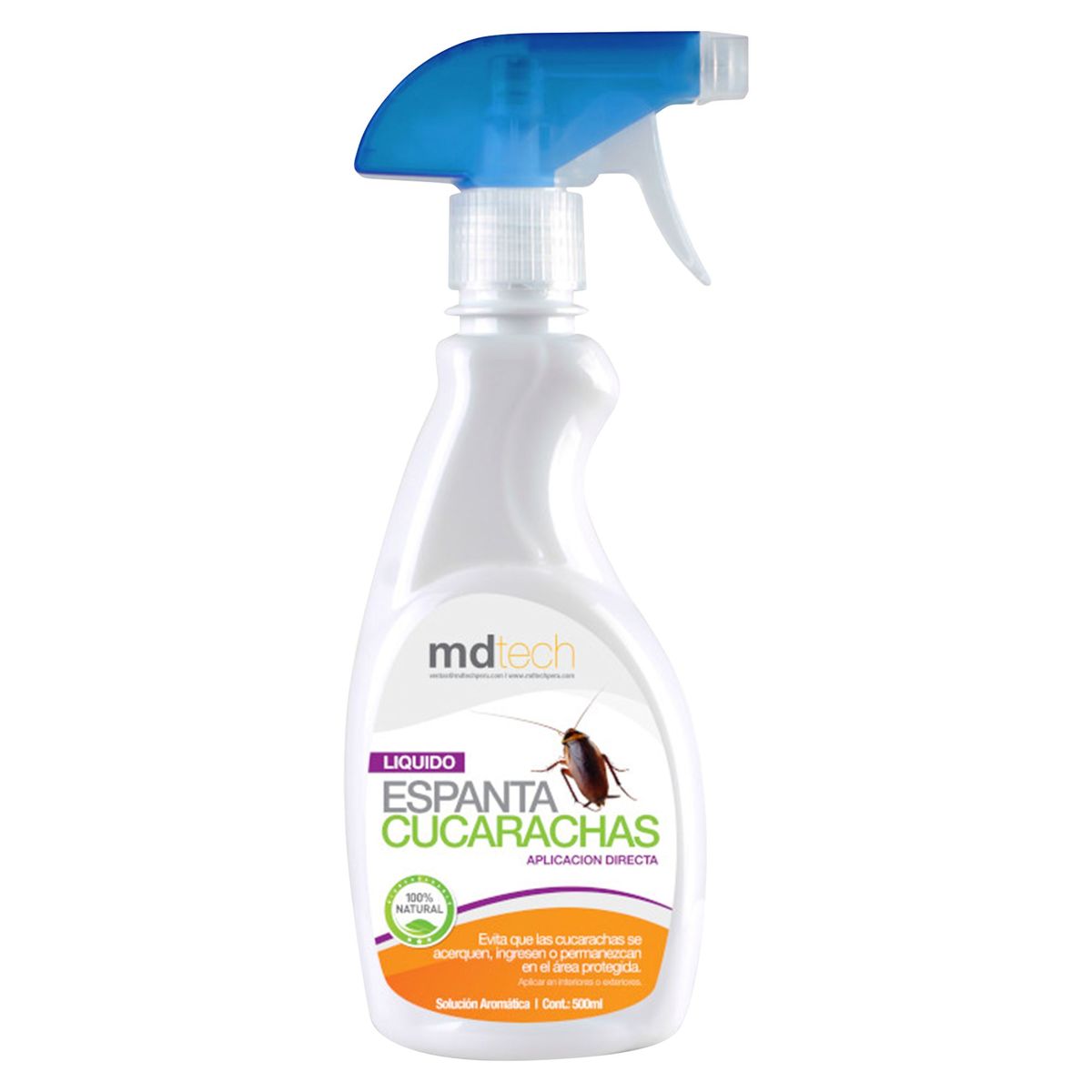 MDTECH - Líquido Espanta Cucarachas 500 ml Spray (210) Repele cucarachas y arañas