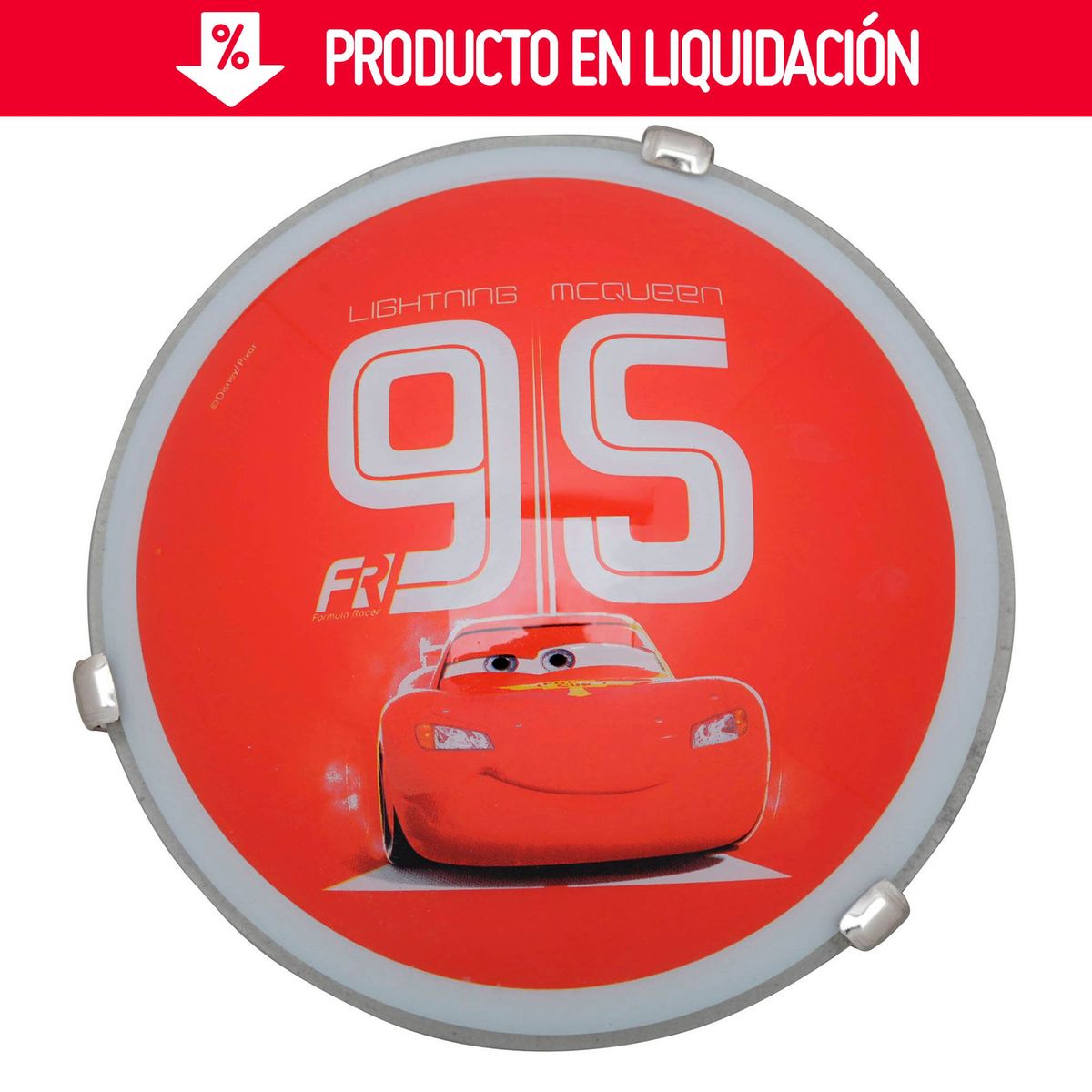 DISNEY - Plafón 30 cm Cars 2 luces