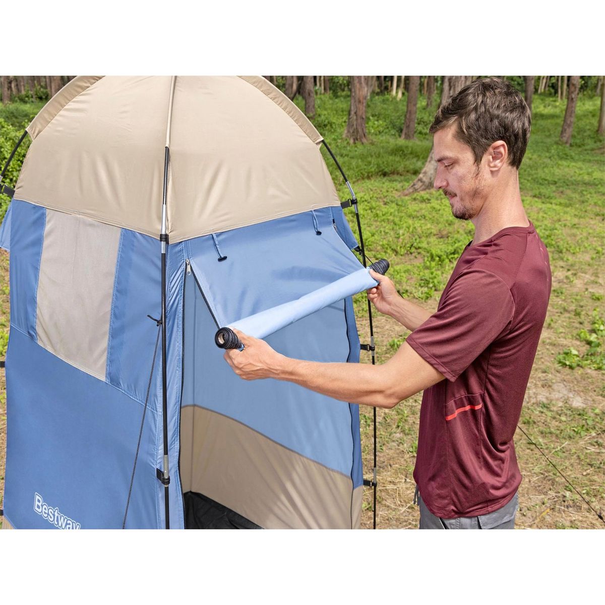 BESTWAY - Vestidor Portátil 1.10M X 1.10M X 1.90M - Bestway