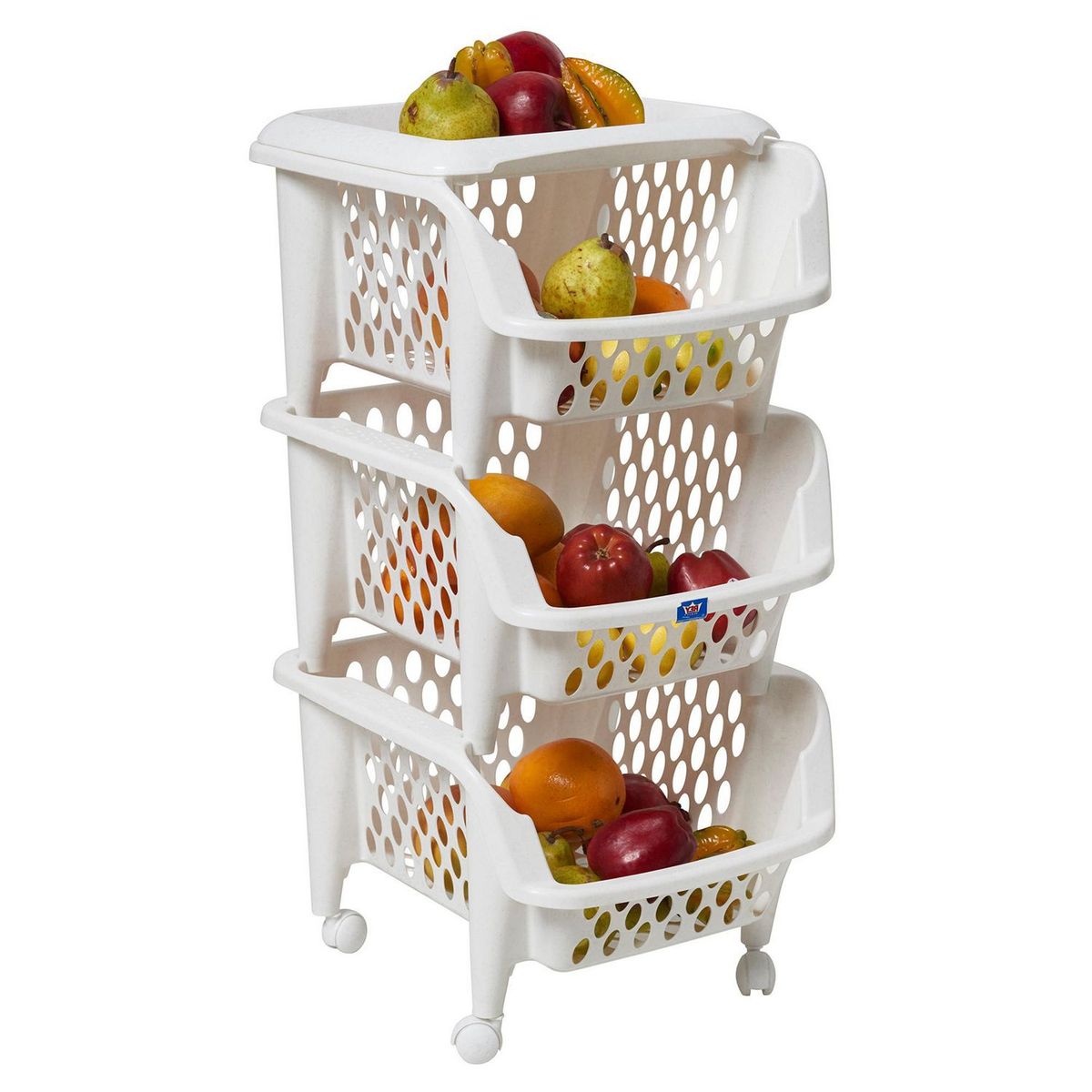 REYPLAST - Despensedor 3 Niveles con ruedas Reyplast