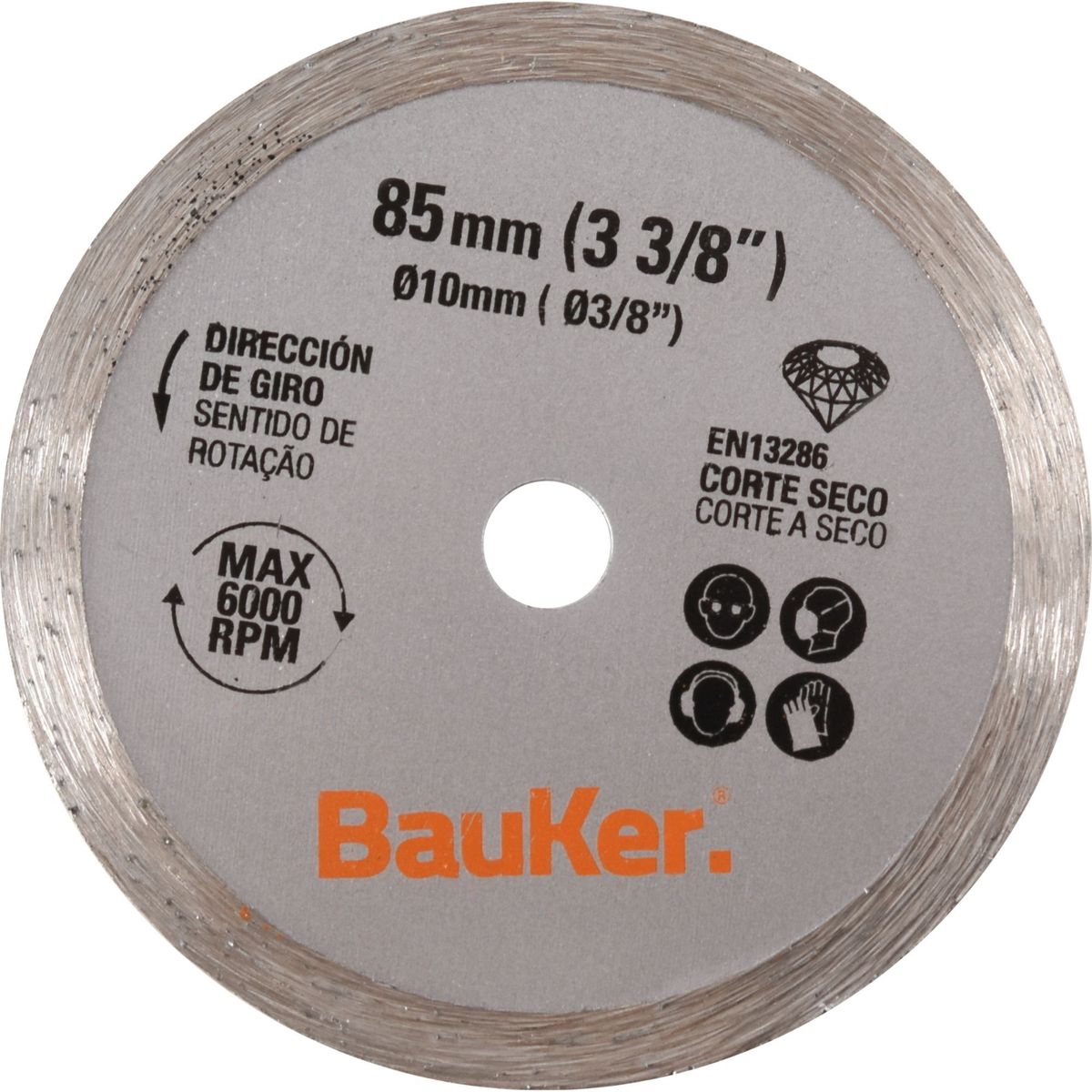 BAUKER - Disco de Corte Concreto 3 3/8" Bauker