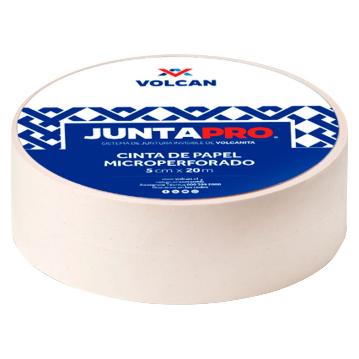 JUNTAPRO - Cinta para Drywall de Papel Juntapro 5cmx20m