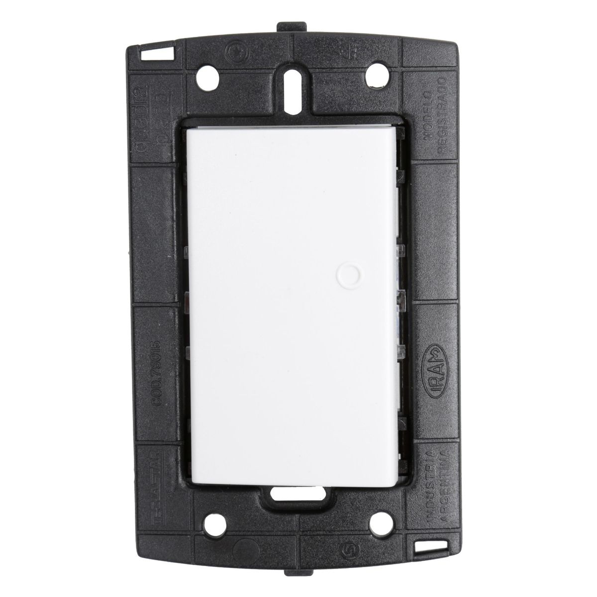 HALUX - Conmutador Simple Piano Quadra Blanco