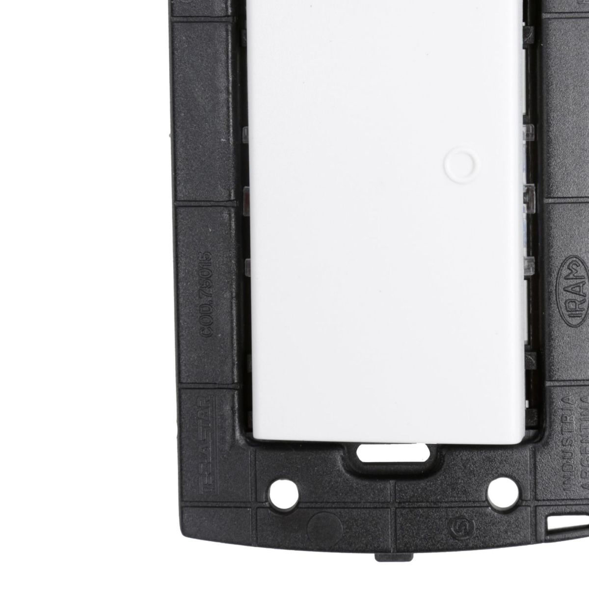 HALUX - Conmutador Simple Piano Quadra Blanco