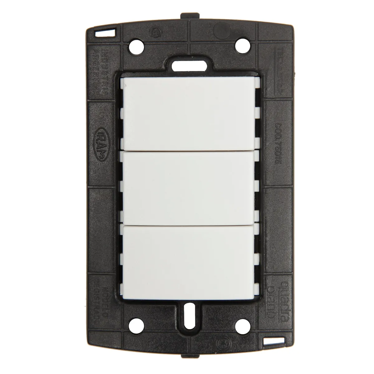 HALUX - Tapa Ciega Piano Quadra Blanco