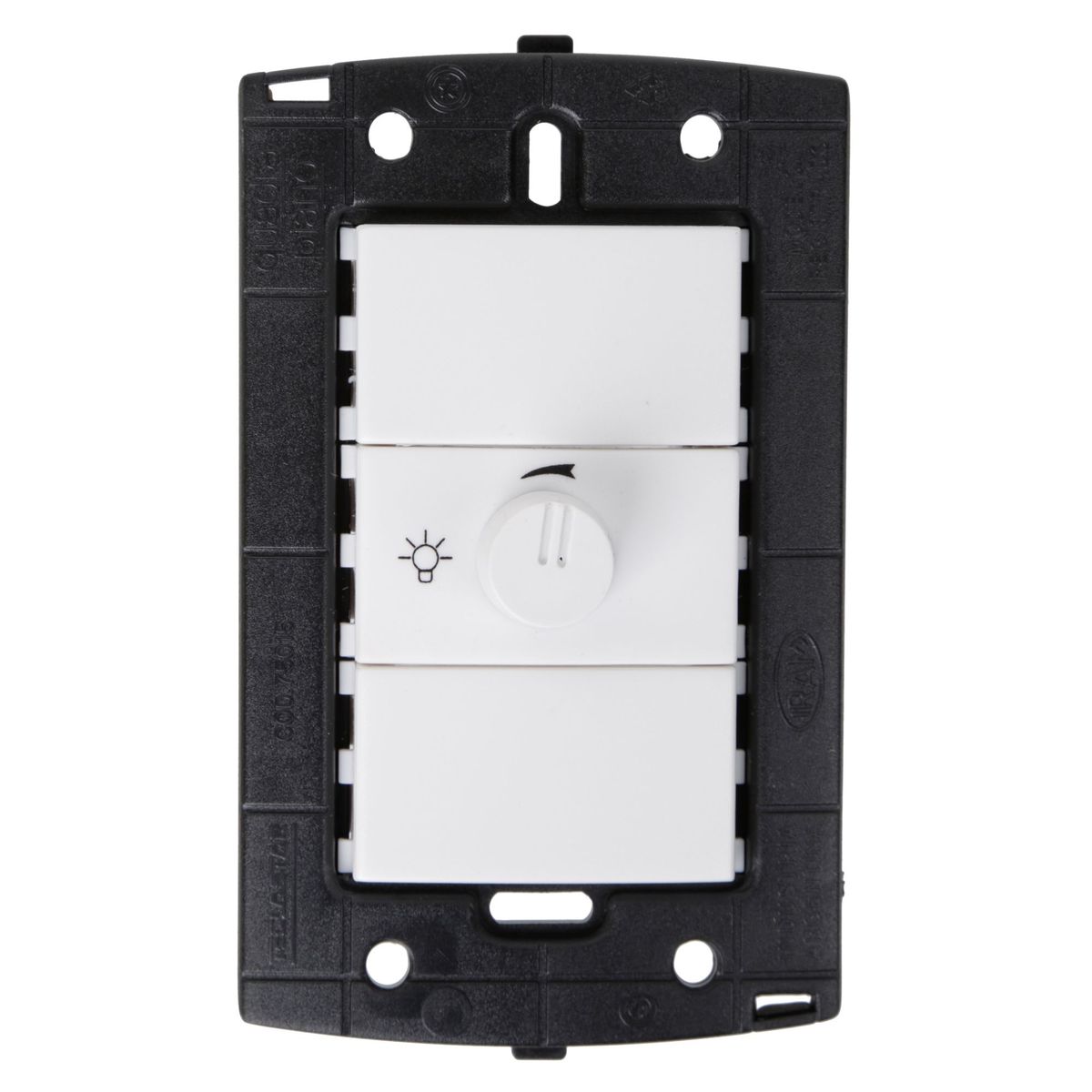 HALUX - Dimmer Piano Quadra Blanco